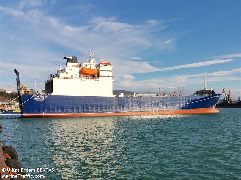 banyas 2 (Ro-Ro Cargo Ship) - IMO 8009040, MMSI 352951000, Call Sign 3FTZ4 under the flag of Panama