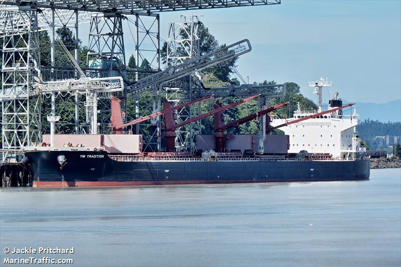 ym tradition (Bulk Carrier) - IMO 9420306, MMSI 354619000, Call Sign 3FCT6 under the flag of Panama