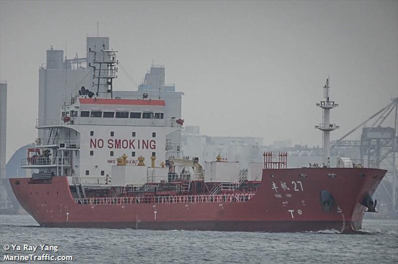 feng fan 27 (Chemical/Oil Products Tanker) - IMO 9626297, MMSI 413444420, Call Sign BKWV5 under the flag of China