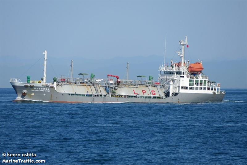 hakusei maru no37 (LPG Tanker) - IMO 9256896, MMSI 432255000, Call Sign JJ4036 under the flag of Japan