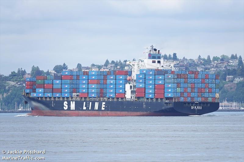 sm qingdao (Container Ship) - IMO 9395939, MMSI 440022000, Call Sign D5PM4 under the flag of Korea