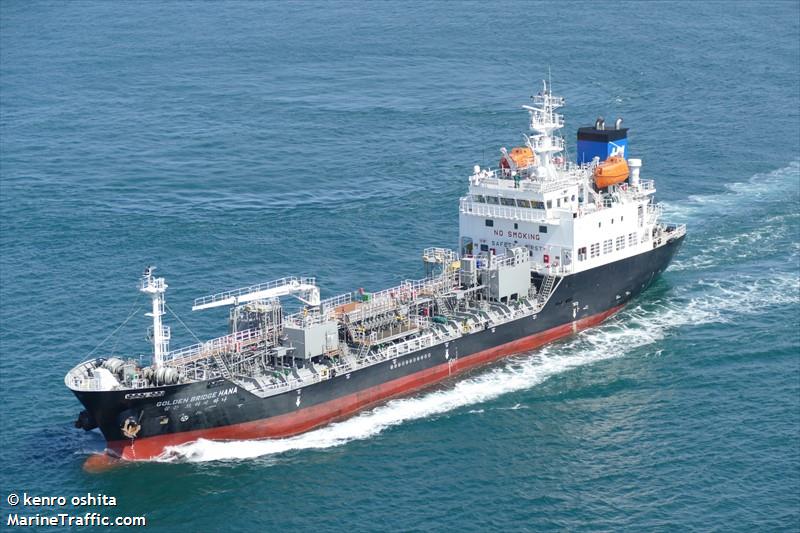 golden bridge hana (Chemical/Oil Products Tanker) - IMO 9816244, MMSI 440506000, Call Sign D7RV under the flag of Korea