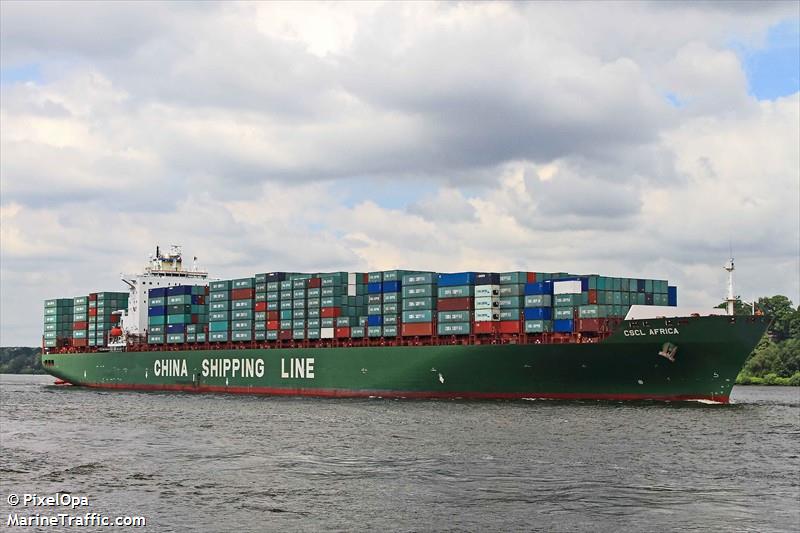 cscl africa (Container Ship) - IMO 9286011, MMSI 477020400, Call Sign VRBI3 under the flag of Hong Kong