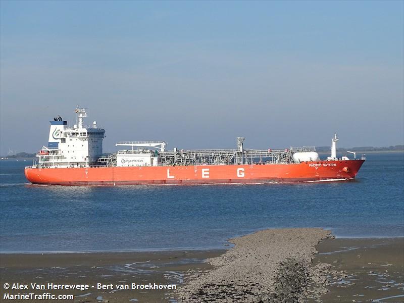 pacific saturn (LPG Tanker) - IMO 9714654, MMSI 477369200, Call Sign VRSV6 under the flag of Hong Kong