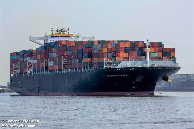 seaspan zambezi (Container Ship) - IMO 9630406, MMSI 477390300, Call Sign VRNF7 under the flag of Hong Kong