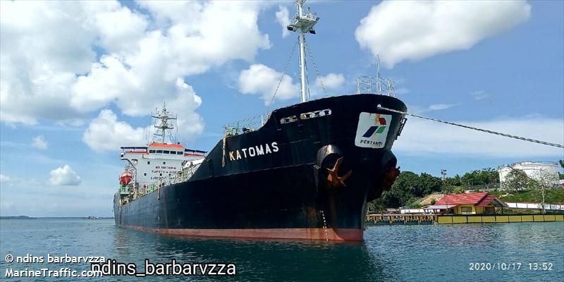 mt katomas (Oil Products Tanker) - IMO 9179892, MMSI 525008046, Call Sign PKRN under the flag of Indonesia