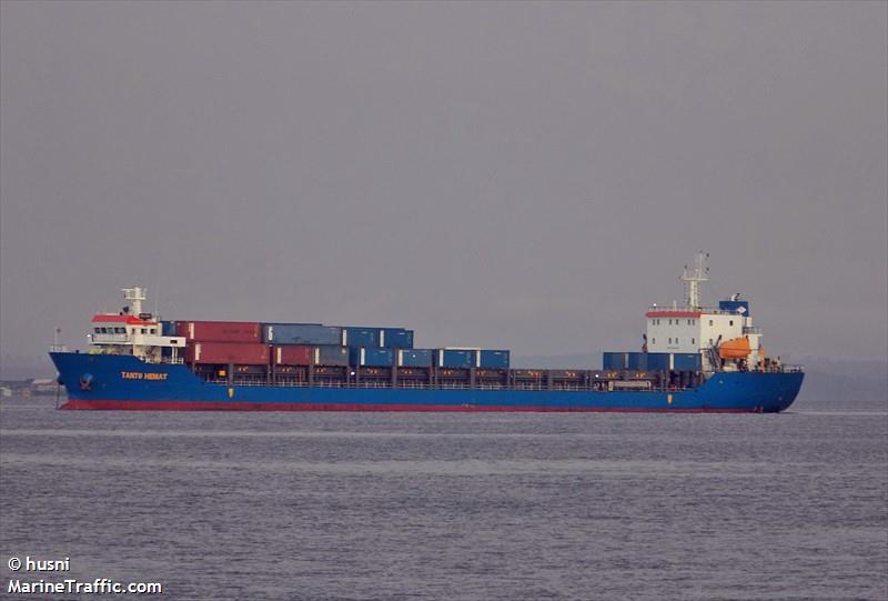 mv.tanto hemat (Container Ship) - IMO 9714202, MMSI 525013035, Call Sign JZWD under the flag of Indonesia