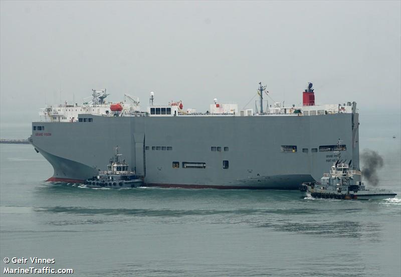 grand vision (Vehicles Carrier) - IMO 9082324, MMSI 533180090, Call Sign 9MVC6 under the flag of Malaysia