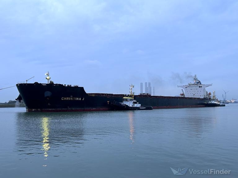 christina j (Bulk Carrier) - IMO 9492232, MMSI 538003936, Call Sign V7UE7 under the flag of Marshall Islands