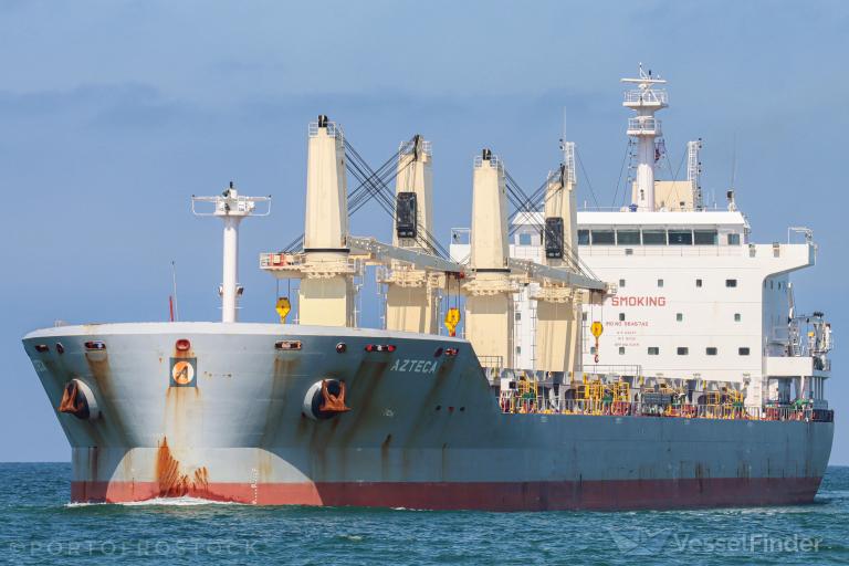 azteca (Bulk Carrier) - IMO 9646742, MMSI 538005259, Call Sign V7CH4 under the flag of Marshall Islands