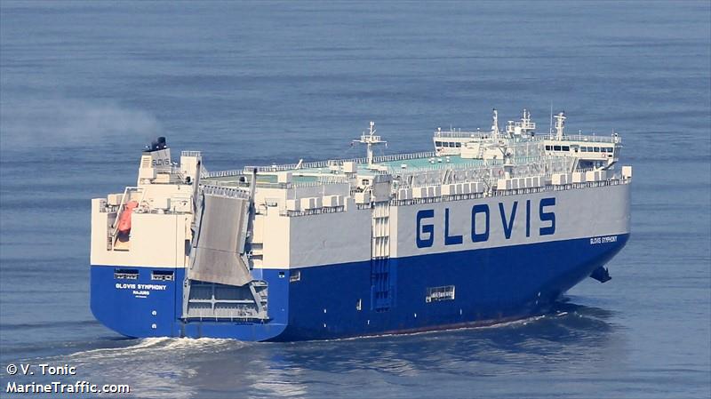 glovis symphony (Vehicles Carrier) - IMO 9702429, MMSI 538005672, Call Sign V7FX2 under the flag of Marshall Islands