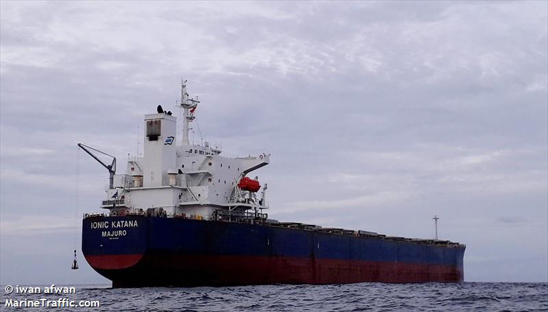 ionic katana (Bulk Carrier) - IMO 9311220, MMSI 538005903, Call Sign V7HZ7 under the flag of Marshall Islands