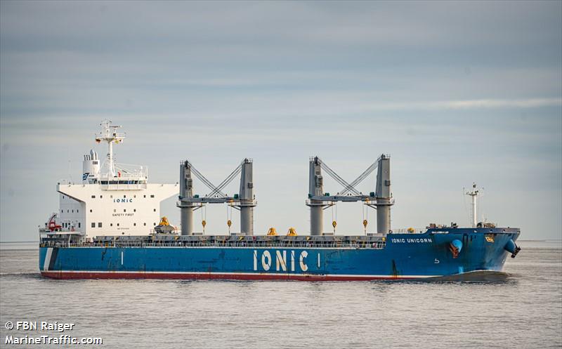 ionic unicorn (Bulk Carrier) - IMO 9747429, MMSI 538006704, Call Sign V7QJ8 under the flag of Marshall Islands