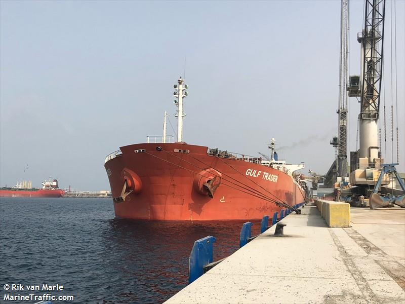 gulf trader (Bulk Carrier) - IMO 9218844, MMSI 538008413, Call Sign V7A2329 under the flag of Marshall Islands