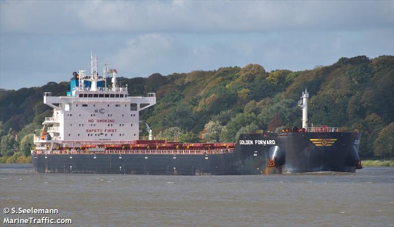 golden forward (Bulk Carrier) - IMO 9852535, MMSI 538008842, Call Sign V7A2820 under the flag of Marshall Islands