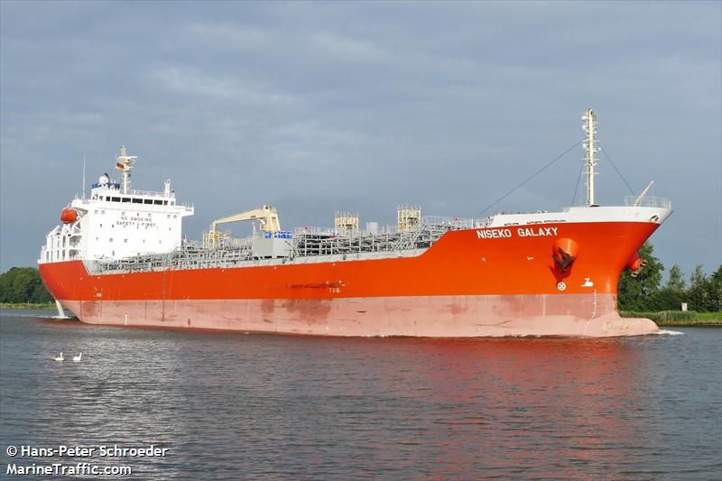 niseko galaxy (Chemical/Oil Products Tanker) - IMO 9804930, MMSI 538008887, Call Sign V7A2873 under the flag of Marshall Islands