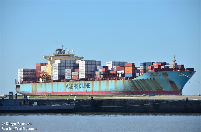 maersk memphis (Container Ship) - IMO 9348651, MMSI 563073700, Call Sign 9V6171 under the flag of Singapore