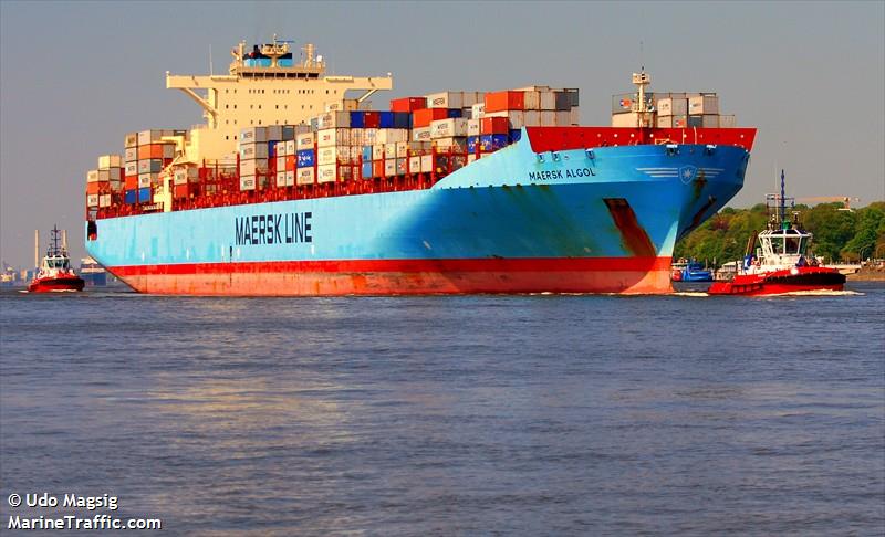 maersk algol (Container Ship) - IMO 9342528, MMSI 565819000, Call Sign 9VFV5 under the flag of Singapore