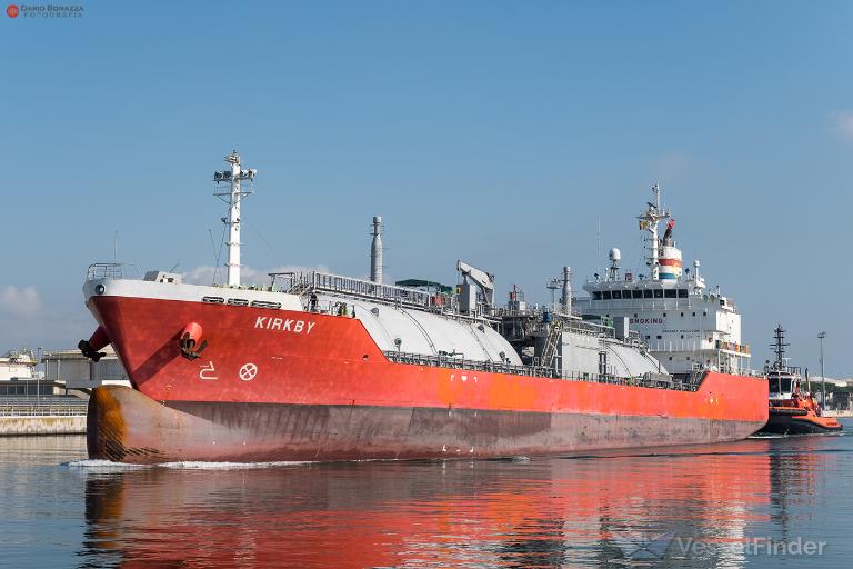 kirkby (LPG Tanker) - IMO 9652753, MMSI 566813000, Call Sign S6NR under the flag of Singapore