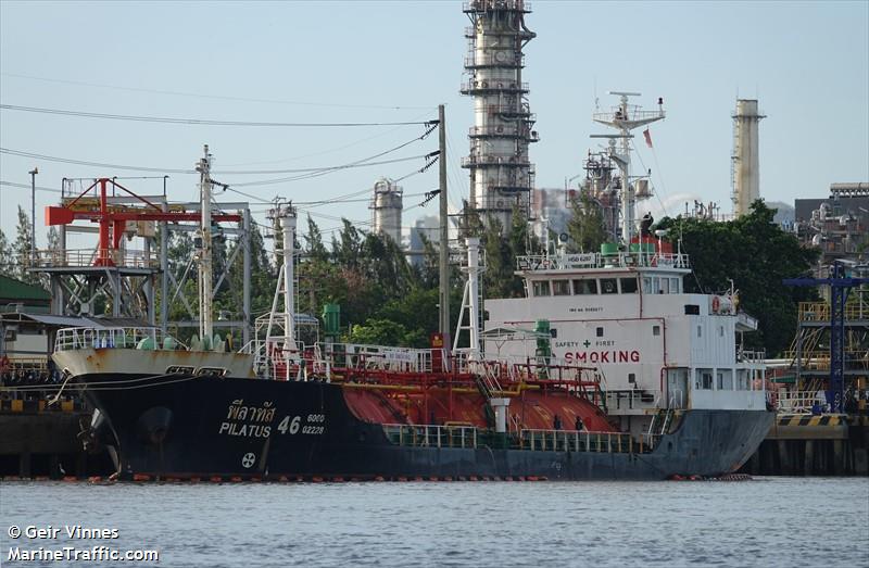 pilatus 46 (LPG Tanker) - IMO 9088677, MMSI 567002270, Call Sign HSB6287 under the flag of Thailand