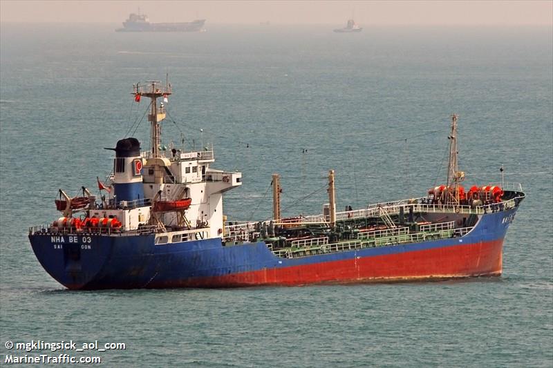 nha be 03 (Oil Products Tanker) - IMO 7821489, MMSI 574046000, Call Sign XVLQ under the flag of Vietnam