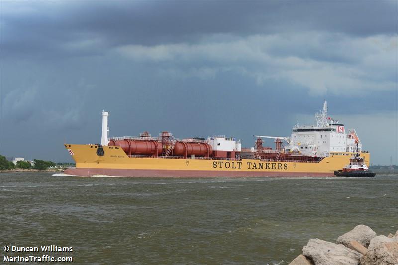 stolt span (Chemical/Oil Products Tanker) - IMO 9149524, MMSI 636010915, Call Sign ELVQ7 under the flag of Liberia