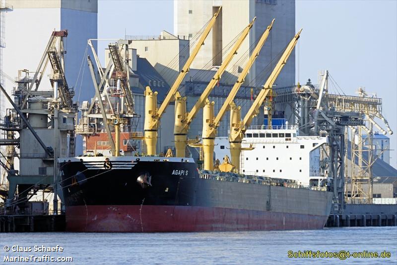 agapi s (Bulk Carrier) - IMO 9514822, MMSI 636015430, Call Sign D5AR6 under the flag of Liberia