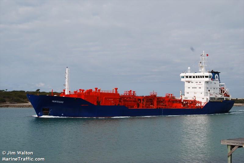 huntegas (LPG Tanker) - IMO 9103403, MMSI 636016596, Call Sign A8LC5 under the flag of Liberia