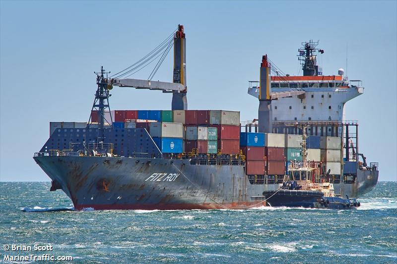 fitz roy (Container Ship) - IMO 9516739, MMSI 636018769, Call Sign A8YI9 under the flag of Liberia
