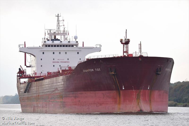 champion tide (Chemical/Oil Products Tanker) - IMO 9112117, MMSI 636019402, Call Sign D5UI7 under the flag of Liberia