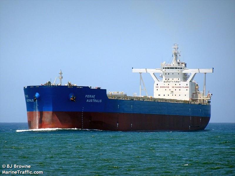 ferae australis (Bulk Carrier) - IMO 9869514, MMSI 636019593, Call Sign D5VF4 under the flag of Liberia