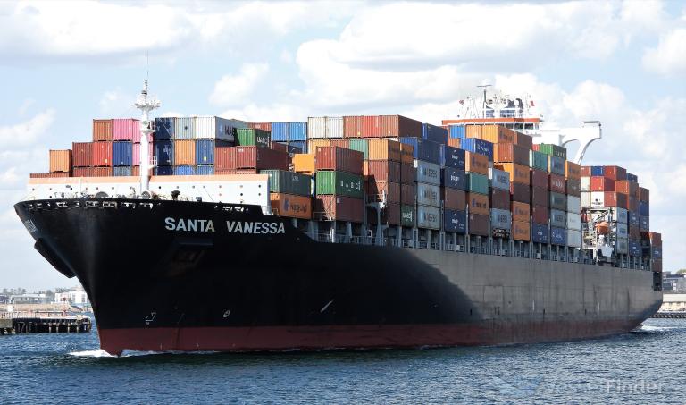 santa vanessa (Container Ship) - IMO 9295361, MMSI 636091116, Call Sign A8JM6 under the flag of Liberia