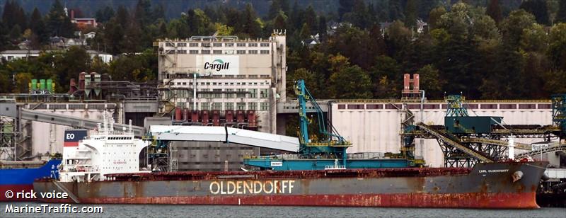 carl oldendorff (Bulk Carrier) - IMO 9484704, MMSI 636092743, Call Sign D5AZ7 under the flag of Liberia