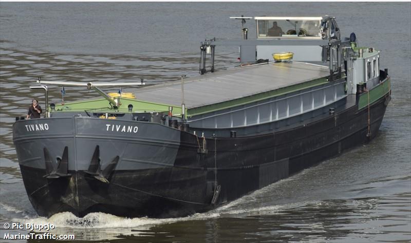 tivano (Cargo ship) - IMO , MMSI 205287090, Call Sign OT2870 under the flag of Belgium