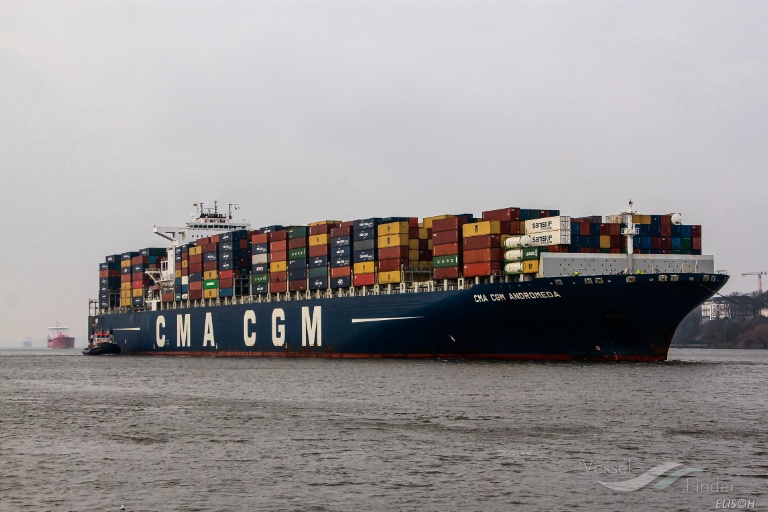 cma cgm andromeda (Container Ship) - IMO 9410727, MMSI 215164000, Call Sign 9HA4989 under the flag of Malta