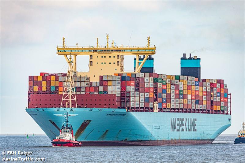 marseille maersk (Container Ship) - IMO 9778844, MMSI 219854000, Call Sign OWPU2 under the flag of Denmark