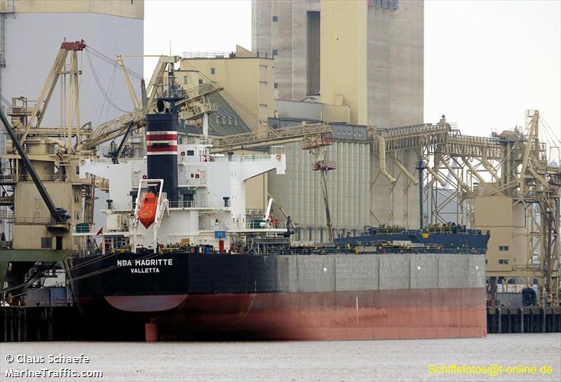 nba magritte (Bulk Carrier) - IMO 9512331, MMSI 229347000, Call Sign 9HA3255 under the flag of Malta