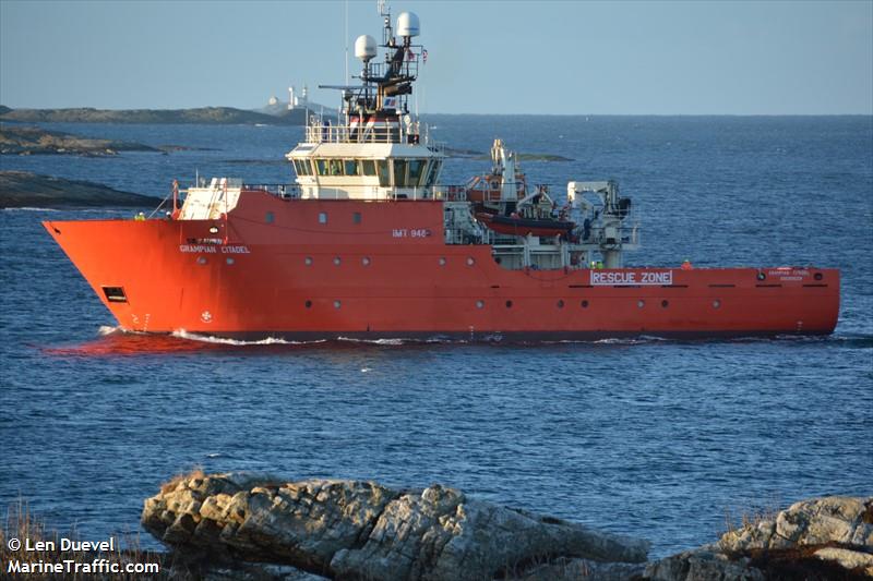 grampian citadel (Standby Safety Vessel) - IMO 9503495, MMSI 235082759, Call Sign 2DXJ2 under the flag of United Kingdom (UK)