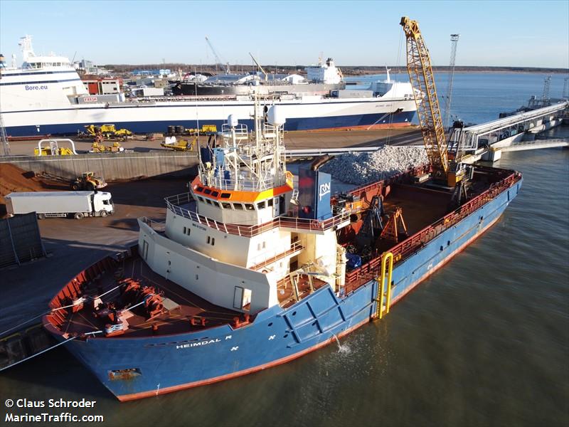 heimdal r (Dredger) - IMO 9127320, MMSI 244060659, Call Sign PCUO under the flag of Netherlands