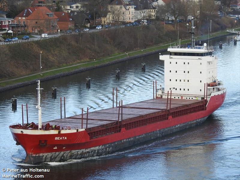 beata (General Cargo Ship) - IMO 9053828, MMSI 255805882, Call Sign CQYC under the flag of Madeira