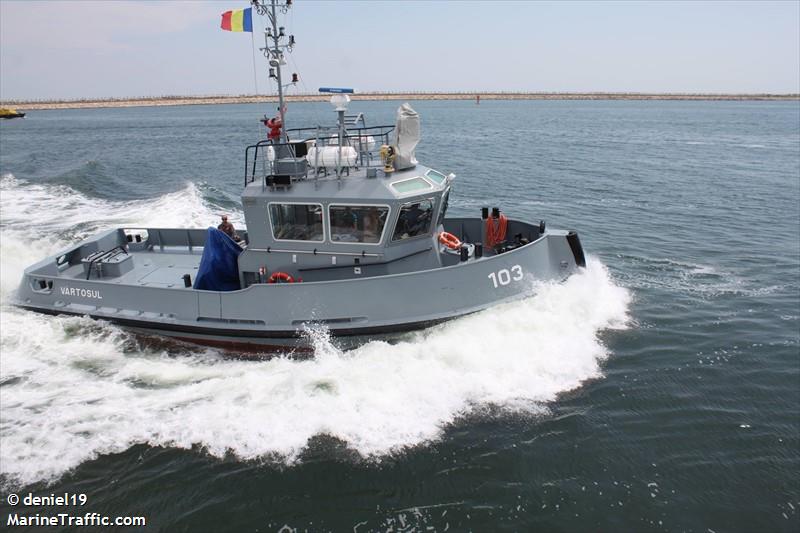 103 vartosul (Tug) - IMO , MMSI 264800093, Call Sign YQYO under the flag of Romania