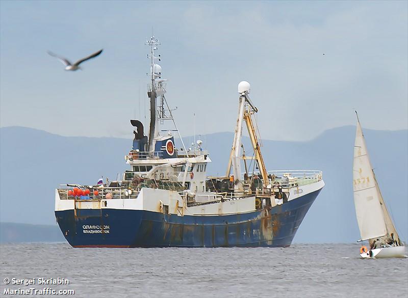 olafsson (Fishing Vessel) - IMO 7704708, MMSI 273384310, Call Sign UBVN7 under the flag of Russia