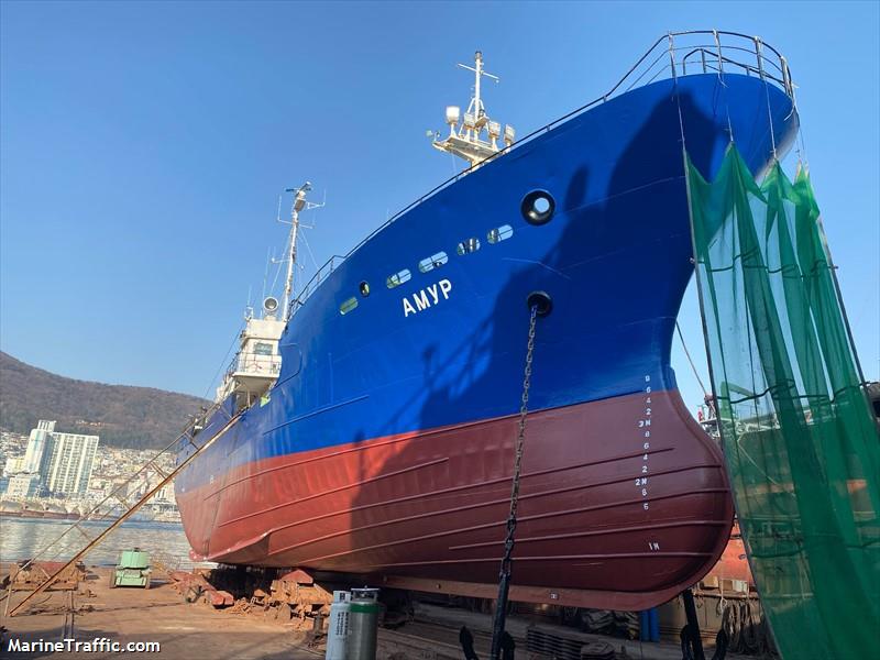 amur (Fishing Vessel) - IMO 8910665, MMSI 273444010, Call Sign UBWR3 under the flag of Russia