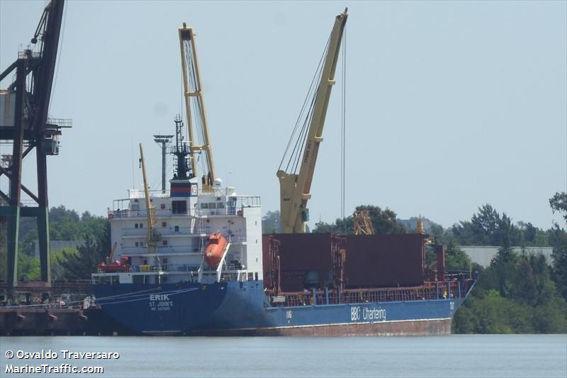 erik (General Cargo Ship) - IMO 9435105, MMSI 305161000, Call Sign V2DB6 under the flag of Antigua & Barbuda