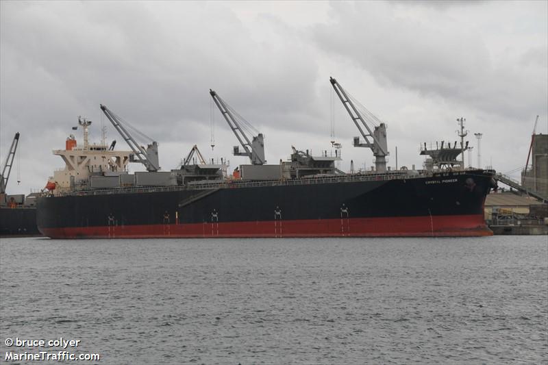 crystal pioneer (Wood Chips Carrier) - IMO 9363118, MMSI 319600000, Call Sign ZCYA under the flag of Cayman Islands