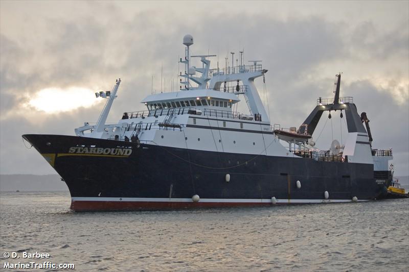 starbound (Fishing Vessel) - IMO 8807284, MMSI 367161000, Call Sign WUR5426 under the flag of United States (USA)