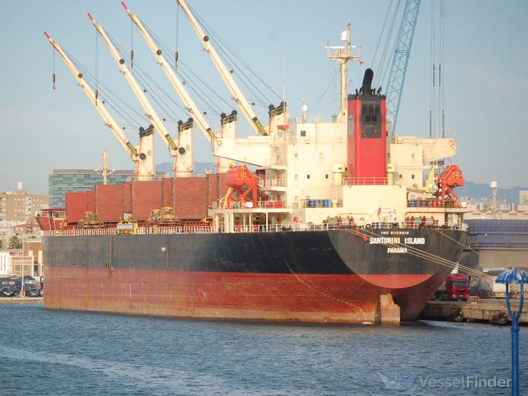 santorini island (Bulk Carrier) - IMO 9393618, MMSI 374031000, Call Sign 3EUI6 under the flag of Panama