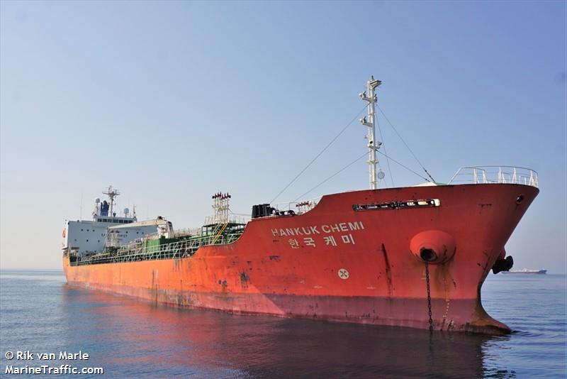 hankuk chemi (Chemical/Oil Products Tanker) - IMO 9232369, MMSI 440172000, Call Sign D7BY under the flag of Korea