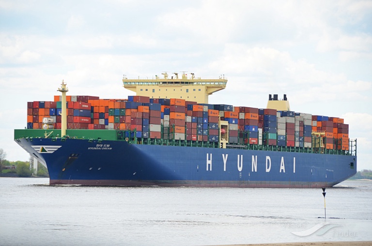 hyundai dream (Container Ship) - IMO 9637222, MMSI 441981000, Call Sign D7DR under the flag of Korea