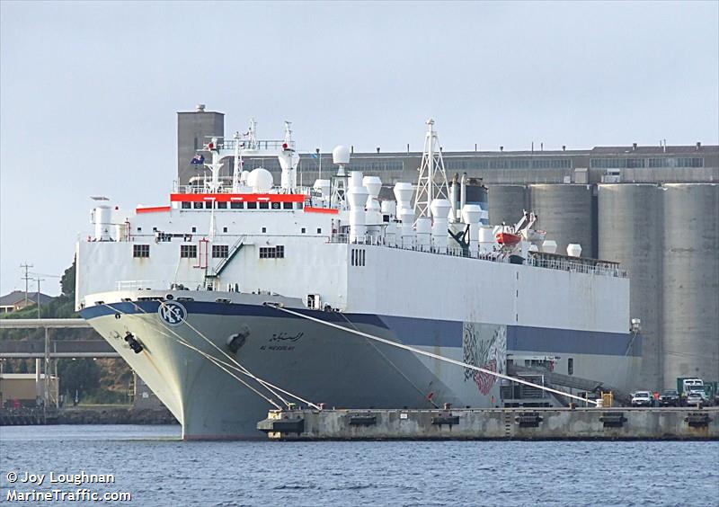 al messilah (Livestock Carrier) - IMO 7924425, MMSI 447014000, Call Sign 9KWH under the flag of Kuwait